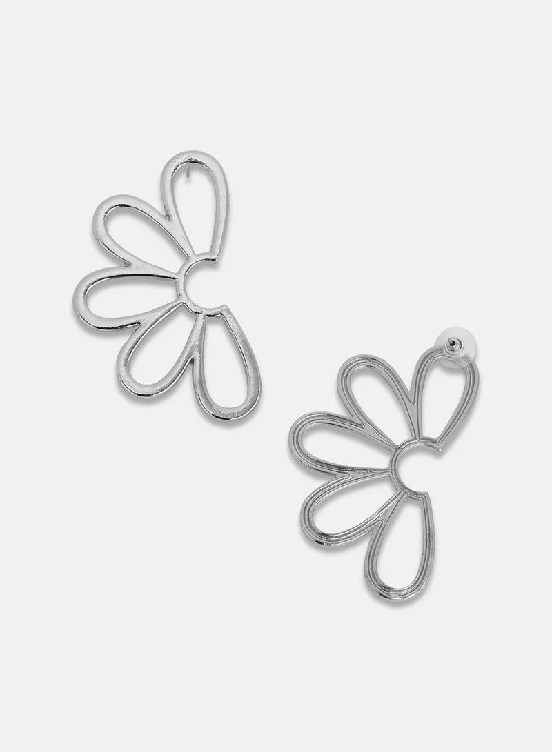 SOHI Semi-Flora Artificial Drop Earring Jewellery