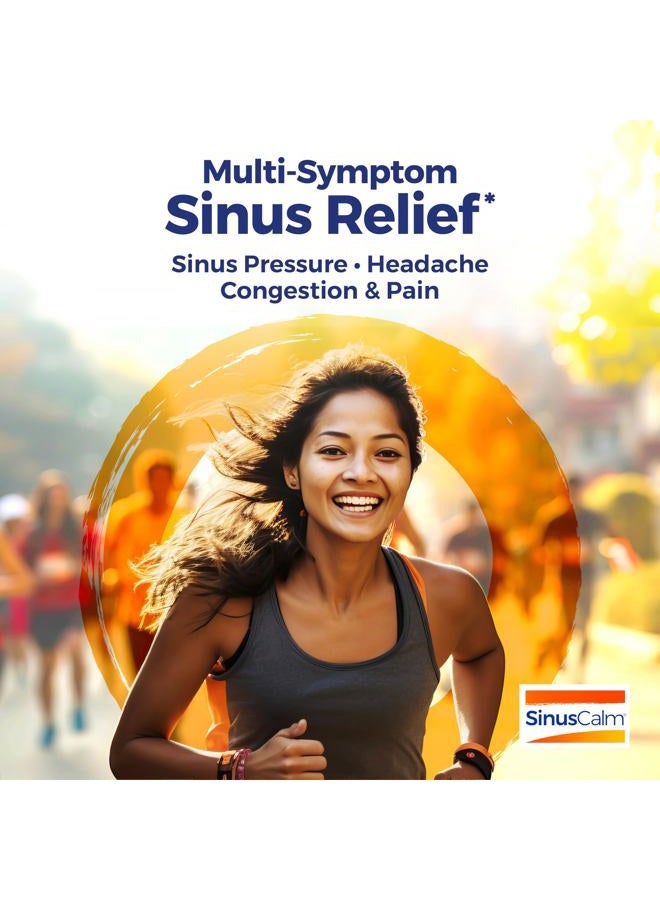 Boiron SinusCalm Tablets for Sinus Pain Relief, Runny Nose, Congestion, Sinus Pressure, Headache - 60 Count  - Image 2