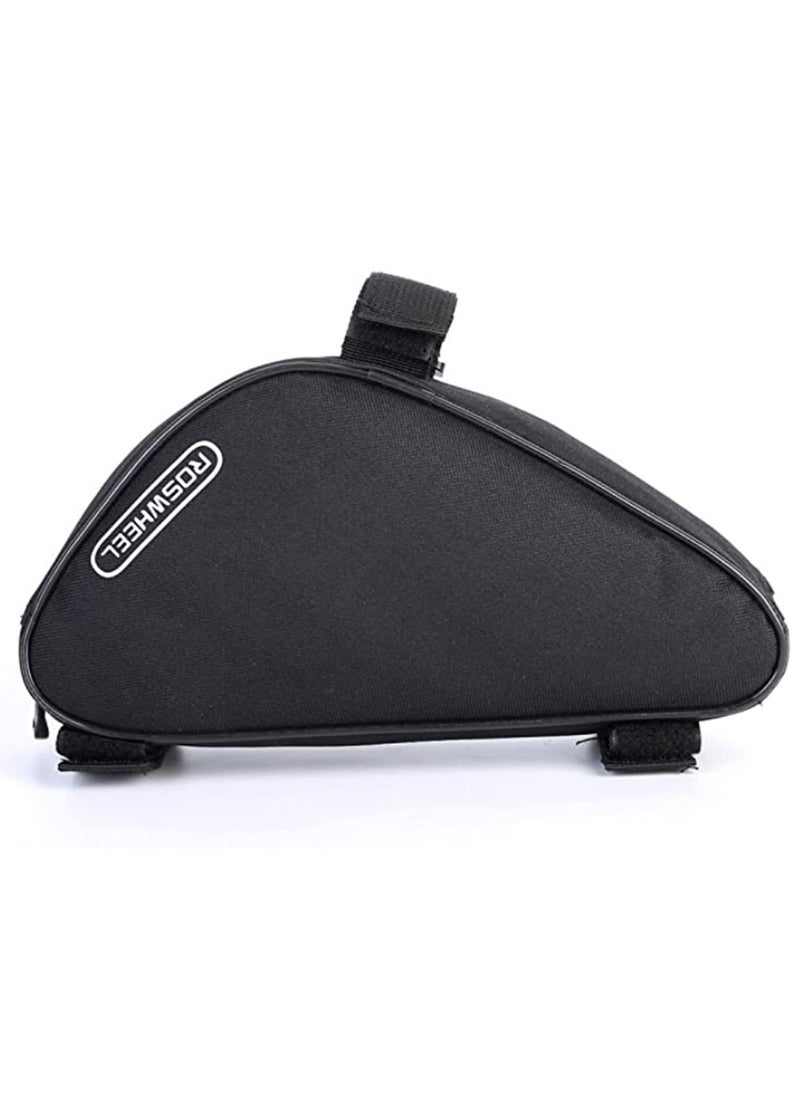 Generic Bike Triangle Frame Bag - Bicycle Cycling Storage Triangle Top Tube Front Pouch Saddle Bag for Road and Mountain Bikes Bike Bag (Black)  - Image 5
