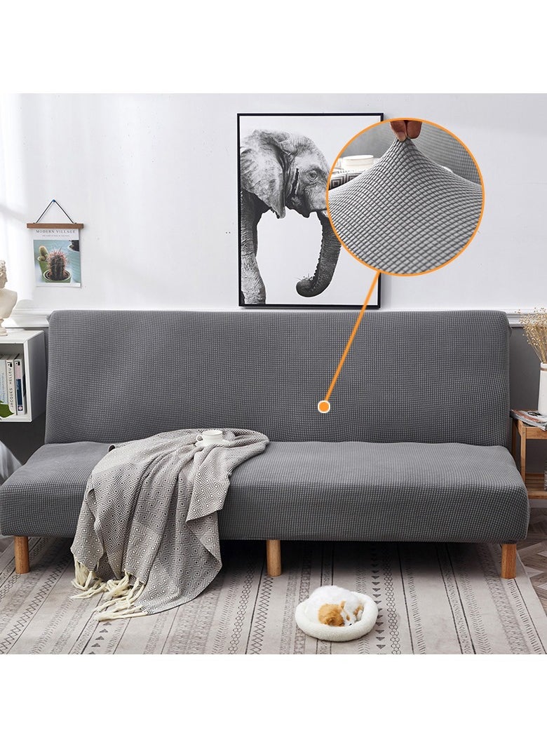 DUNISO 2 seater Sofa bed Cover,Without Armrests sofa cover,High weight fully wrapped elastic sofa cover with Corn silk fabric,Sofa protective cover, anti slip cover, furniture protector,Lying down, resting, for men, women, and children  - Image 1
