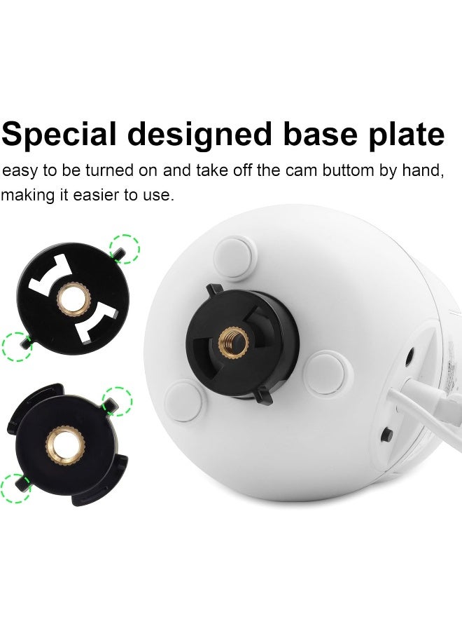 LEFXMOPHY Baby Monitor Connector, Screw Adapter for HelloBaby HB65 HB6550 HB6558 HB66 HB248 HB6250, Base Plate for ANMEATE SM935E SM650 Bonoch ChildsFarm iFamily Camera Baseplate Replacement Parts - Image 3