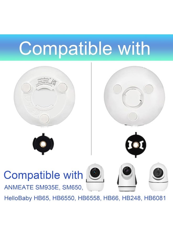 LEFXMOPHY Baby Monitor Connector, Screw Adapter for HelloBaby HB65 HB6550 HB6558 HB66 HB248 HB6250, Base Plate for ANMEATE SM935E SM650 Bonoch ChildsFarm iFamily Camera Baseplate Replacement Parts - Image 2