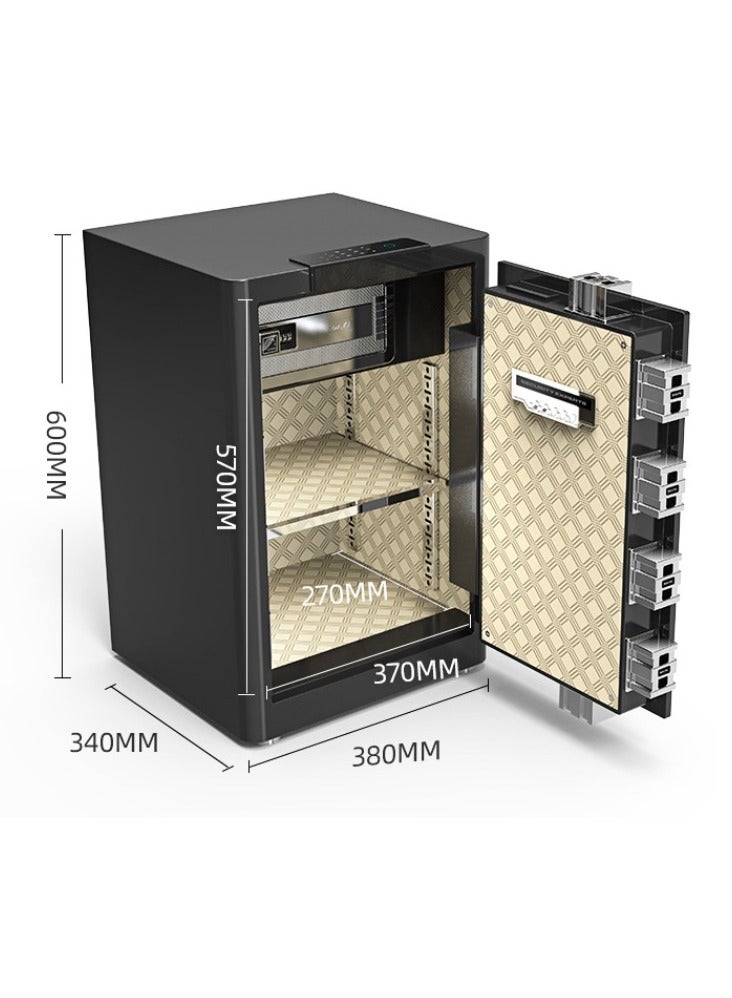 Dayi 60cm safe home office fingerprint recognition safe password all-steel hidden bedside safe - Image 2