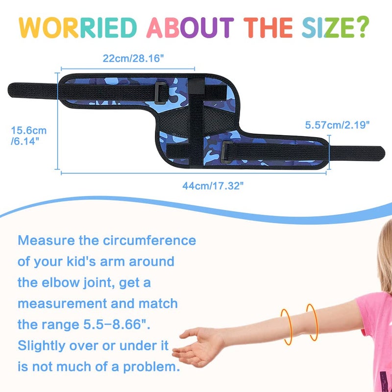 Zelen Thumb Sucking Deterrent Guard for Kids Finger Sucking Stop for Toddlers Kids Nail Biting Treatment Anti Nose Picking Glove Brace Thumb Sucker Stopper Elbow Brace 1PCS - Image 4