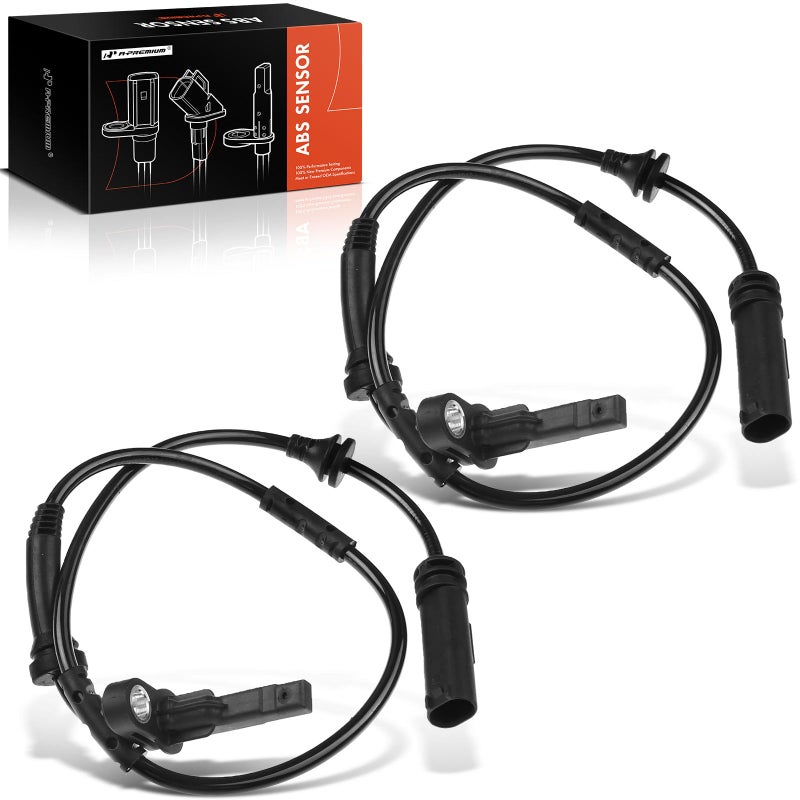 A-Premium APremium ABS Wheel Speed Sensor Compatible with BMW Models X3 20112017 X4 20152018 Rear Driver and Passenger Side 2PC Set Replace 34526788645 34526855050 - Image 2