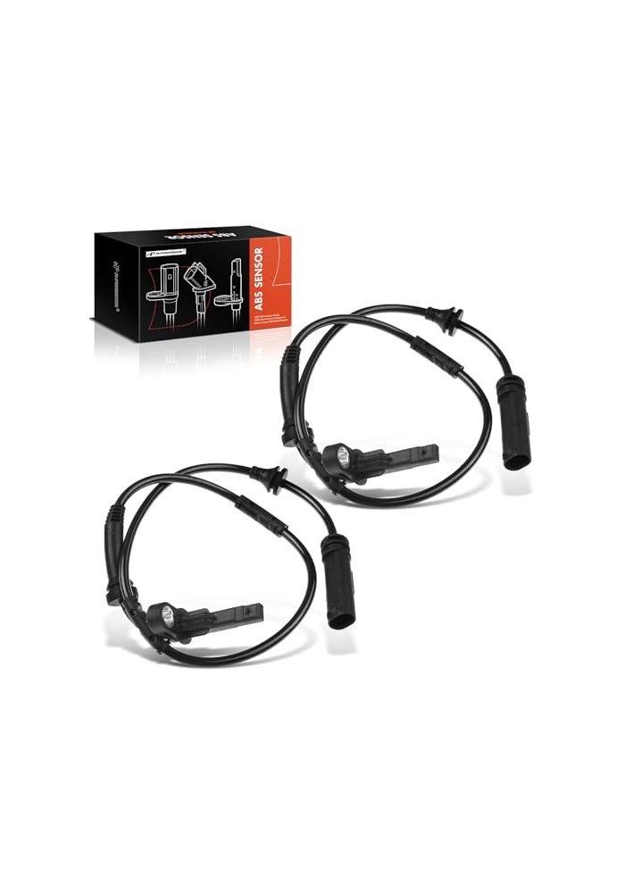 A-Premium APremium ABS Wheel Speed Sensor Compatible with BMW Models X3 20112017 X4 20152018 Rear Driver and Passenger Side 2PC Set Replace 34526788645 34526855050 - Image 1