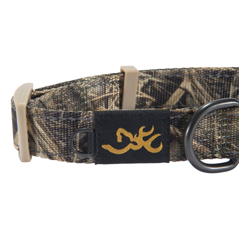 Browning Classic Preformance Webbing Pet Collar, Fully Adjustable, Available in Solid Colors and Camo Patterns, Realtree MAX-7, Large - Image 2