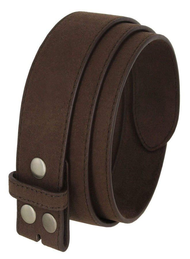 بيلتس.كوم حزام جلد سويدي كاجوال للرجال، عرضه 1 1/2 بوصة (بني، 40) - Image 1