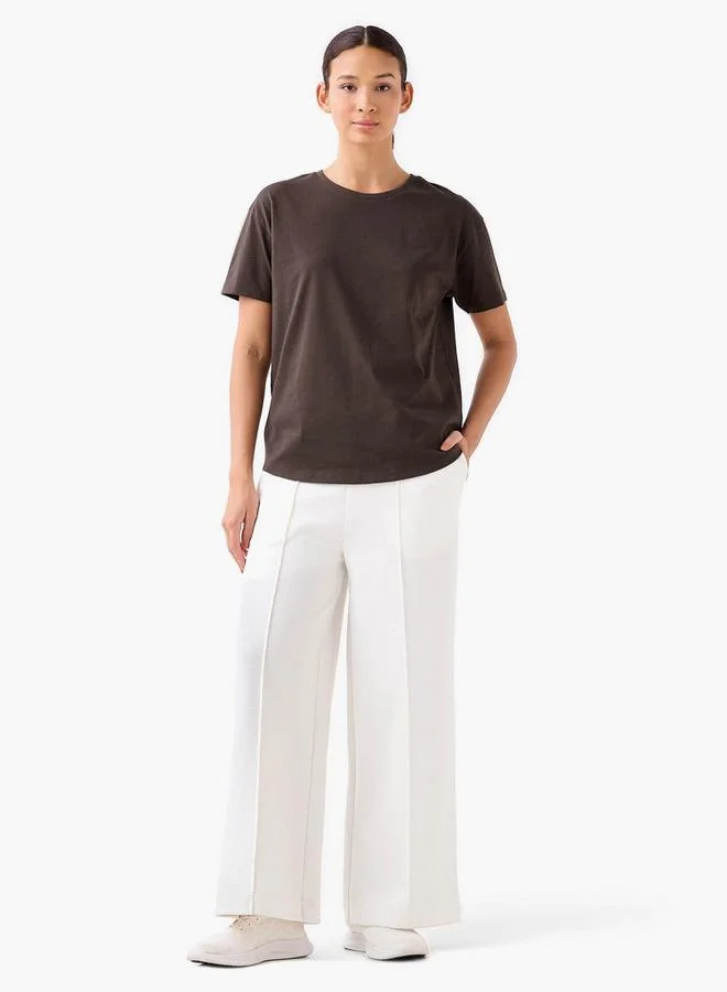Kappa BROWN Kappa Women Logo Detail T shirt for Women | Best Price UAE