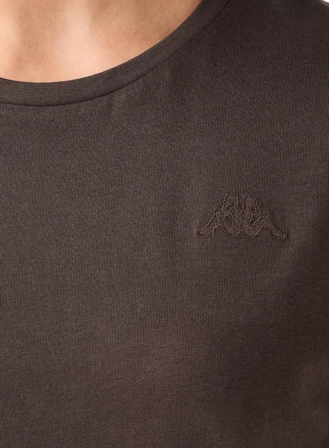 Kappa BROWN Kappa Women Logo Detail T shirt for Women | Best Price UAE