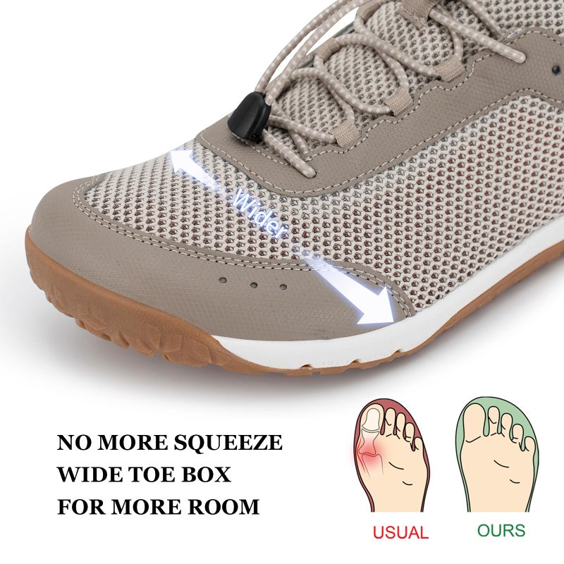 Pulltop Men's Barefoot Water Shoes | Quick-Dry | Lightweigh Wide Zero Drop Self-Draining Sole Amphibious Sneakers Sand Size 11 - Image 2