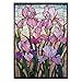 Larkipuzz Stained Glass Iris Flower Puzzles for Adults 1000 Pieces Art Gradient Mosaic Wildflower Pages Jigsaw Puzzles Difficult Pretty Purple Floral Plant Puzzle - Image 4