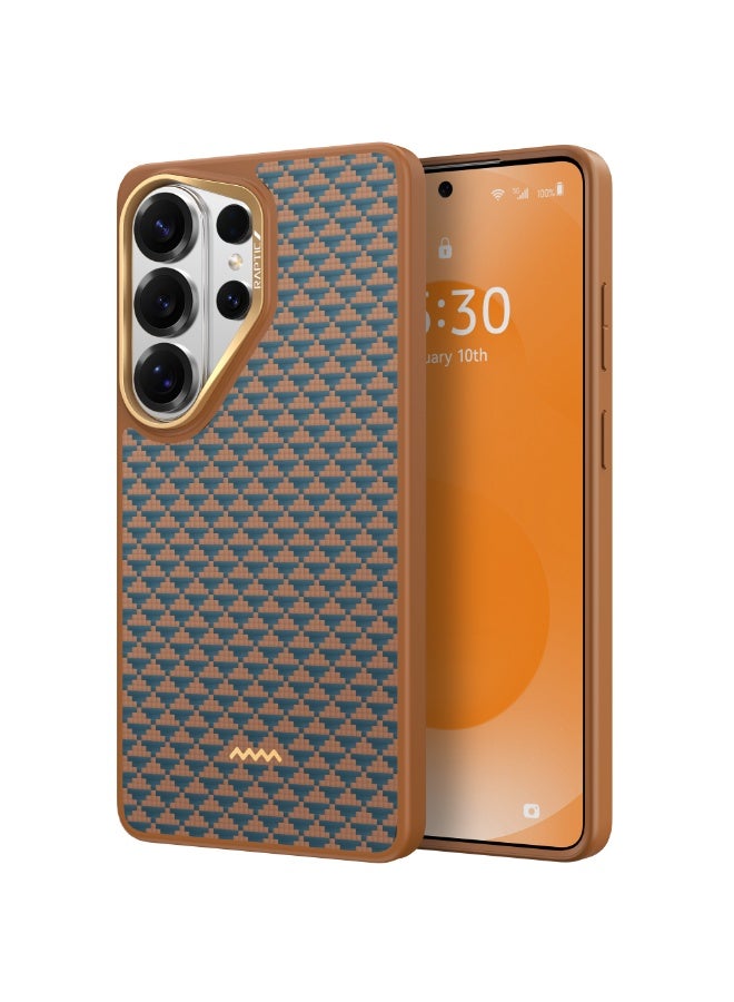 RAPTIC حافظة أراميد دوال لهاتف سامسونج جالاكسي S26 ألترا [متوافقة مع MagSafe] ألياف أراميد 1500D [مُختبرة ضد السقوط بمعيار عسكري حتى 13 قدم] غلاف هجين مع ممتص صدمات TPU - مصير - Image 1