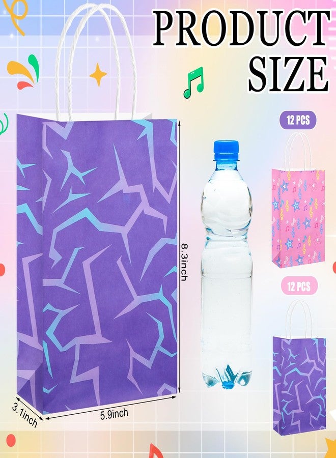 ForraFun 24 Pcs Kpop Theme Birthday Party Favor Bags Kraft Paper Gift Bags Kpop Theme Birthday Decorations Favors for Candies Snacks Holidays Festivals Party Favor - Image 2