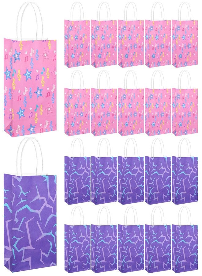 ForraFun 24 Pcs Kpop Theme Birthday Party Favor Bags Kraft Paper Gift Bags Kpop Theme Birthday Decorations Favors for Candies Snacks Holidays Festivals Party Favor - Image 1