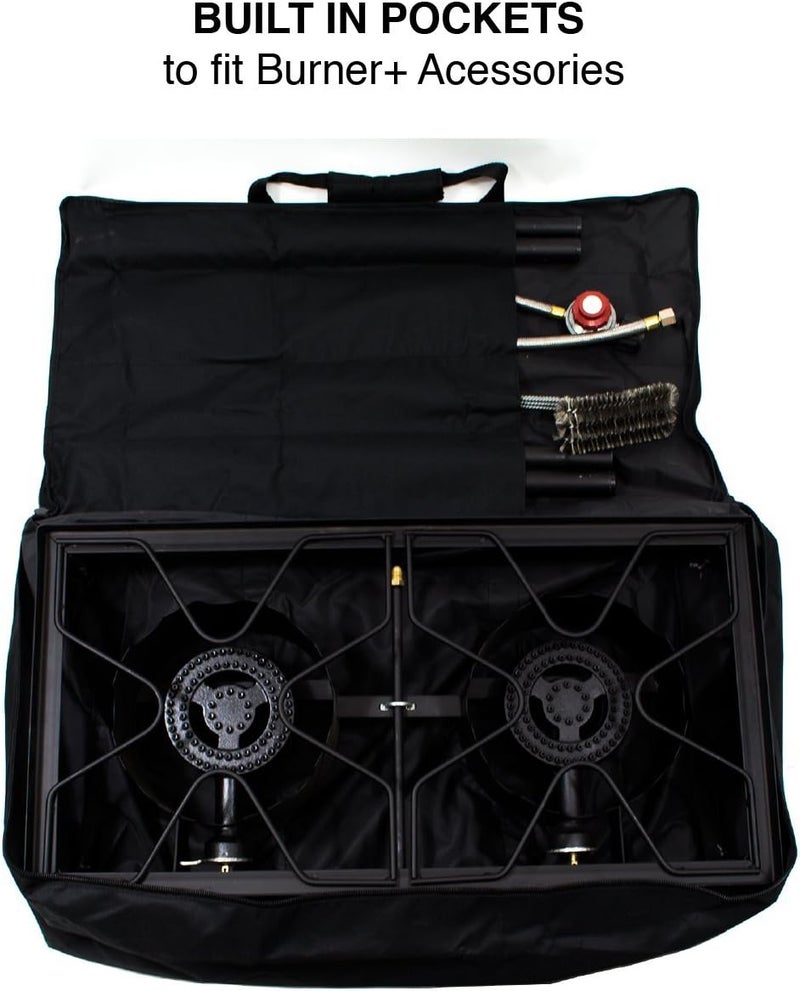 GasOne New Propane Stove Burner Universal Carry Bag for Double Burner Cooker Grills Heavy Duty 50460 - Image 3