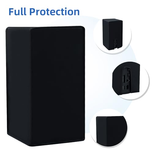 Mcbazel Dust Cover for Xbox Series X Console, Easy Access Cable Port, Protective Case Cover Waterproof for Xbox Series X Console - Black - Image 3