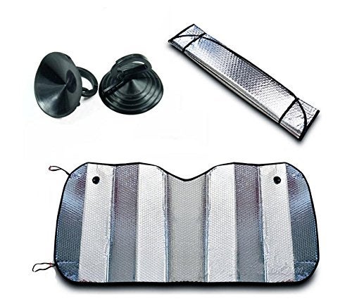 Auto Pearl Collapsible Mesh Foldable Auto Front/Rear Window Sun Shade Car Windshield Compatiable with Swift Dzire - Image 3