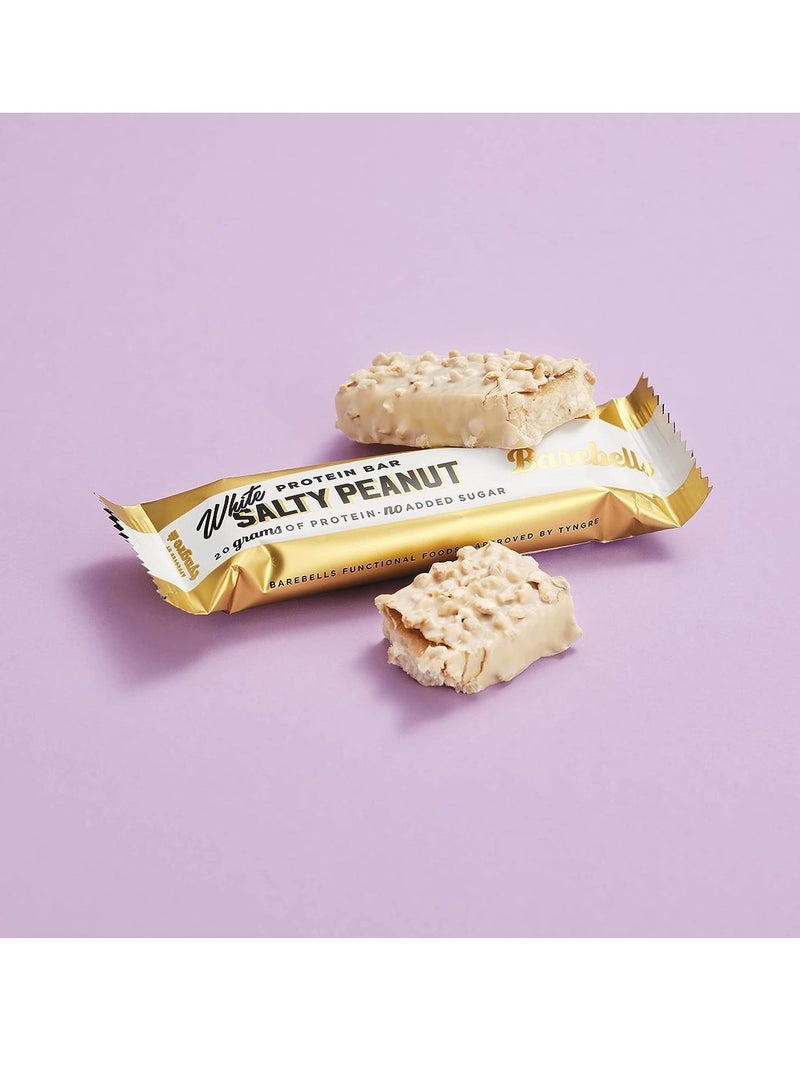 Barebells Protein Bar White Salty Peanut 12 x 55g Bars - High Protein Snack Bar with White Chocolate Coating and Salty Peanut Flavor - Image 2