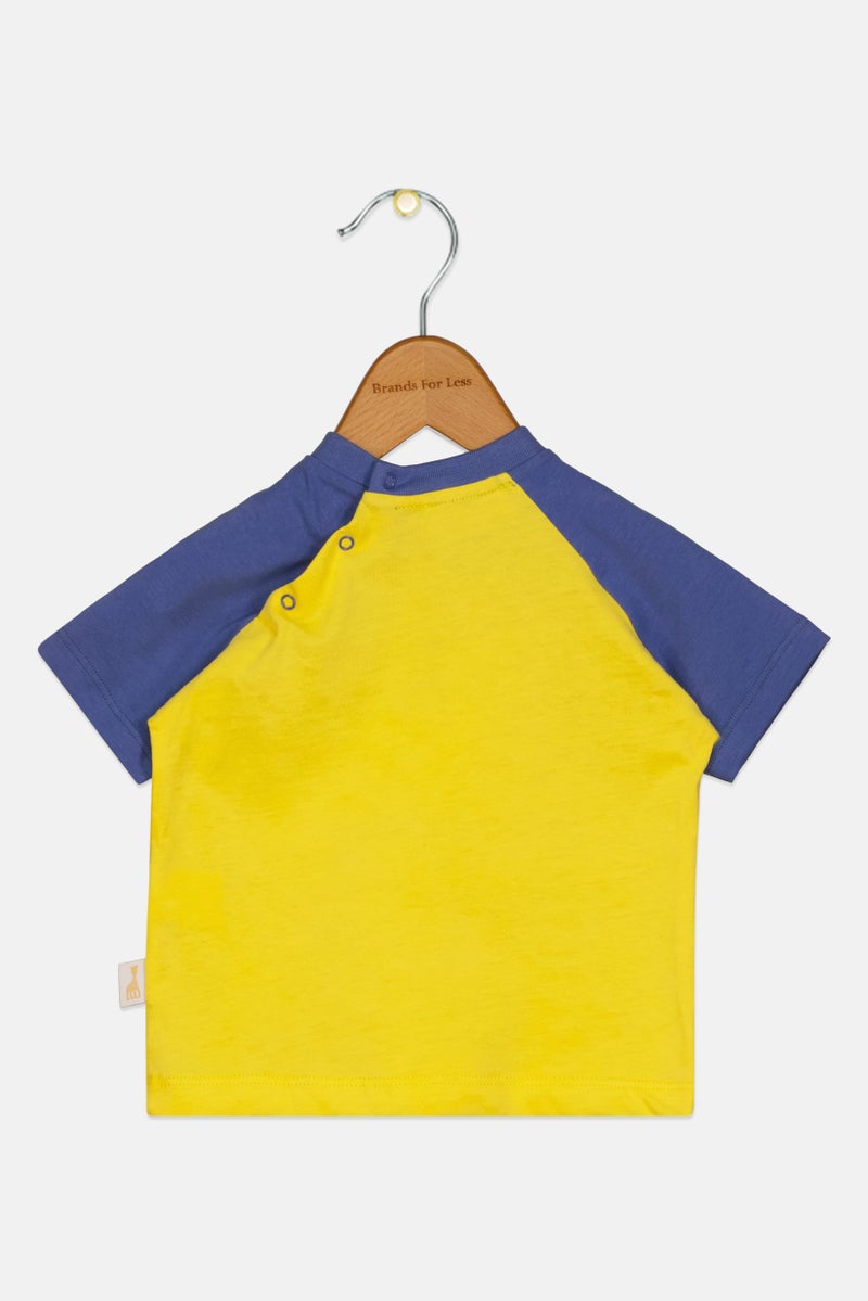 Sophie la girafe Toddlers Boy Crew Neck Graphic Print Short Sleeve Top, Yellow - Image 2