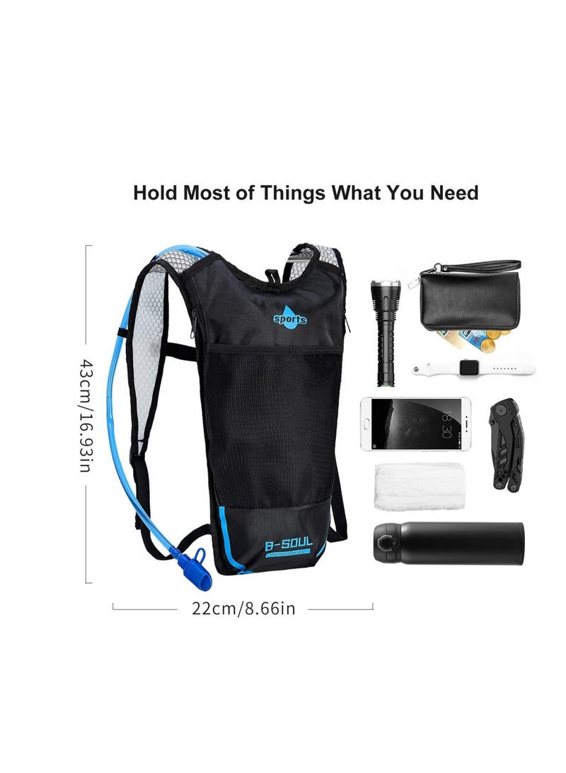 Y&D Hydration Backpack Cycling Pack, DELFINO with Water Bladder PBA Free Reservoir for Running Biking Hiking Climbing Skiing Hunting Pouch, - Image 4