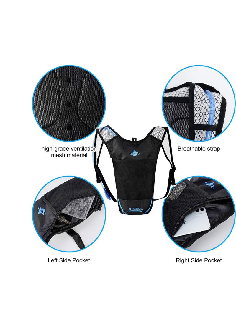 Y&D Hydration Backpack Cycling Pack, DELFINO with Water Bladder PBA Free Reservoir for Running Biking Hiking Climbing Skiing Hunting Pouch, - Image 5