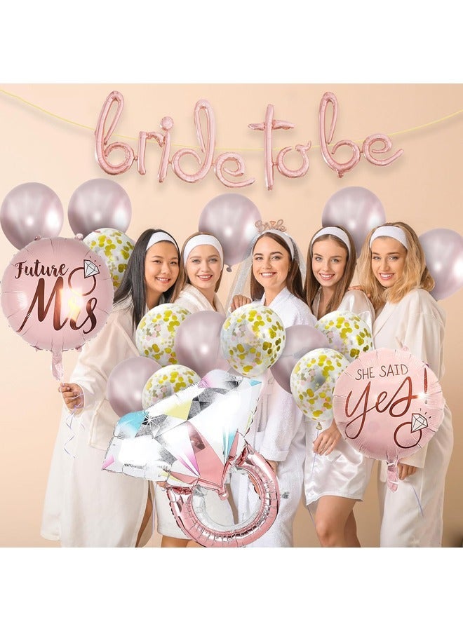 Bride To Be Balloons Set - Bride Balloons Bachelorette Party Decorations, Bride Ring Balloon, Bridal Shower Bachelorette - Image 5