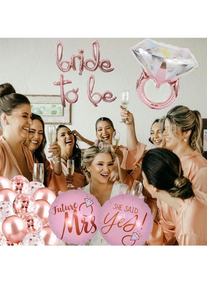 Bride To Be Balloons Set - Bride Balloons Bachelorette Party Decorations, Bride Ring Balloon, Bridal Shower Bachelorette - Image 3