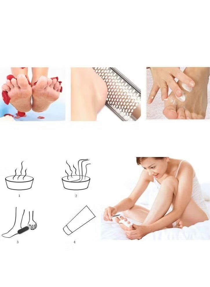 Dougez Stainless Steel Colossal Foot Rasp, Foot File Callus Remover Foot Scrapper Foot Scrubber For Professional PedicureforDead Skin ed Skin Corns Removal Foot Care Pedicure Tools - Image 5