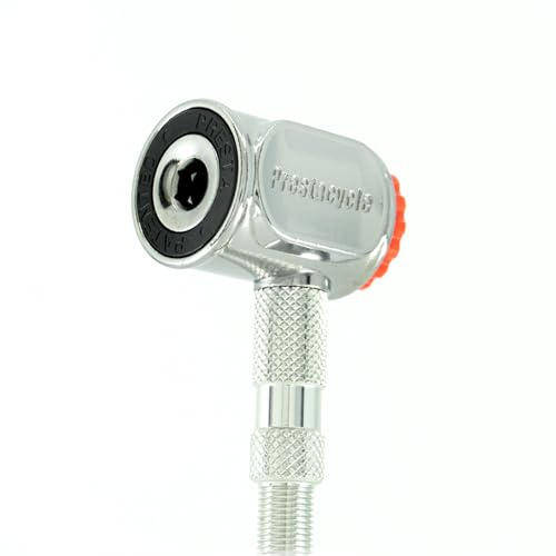 Prestacycle Pro Presta Head – Auto-Lock Bicycle Tire Pump Head for Tubeless & Presta Valves, 90° Steel Design, Presta Valve Pump, Presta Adapter, Compatible with Prestaflator Pro & Premium Floor Pumps - Image 1