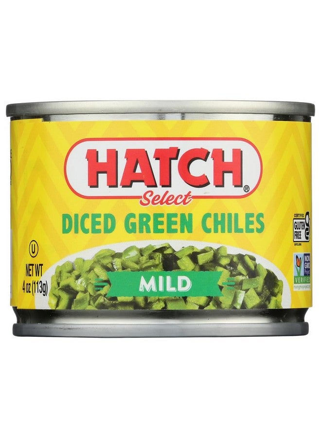 Hatch Mild Diced Green Chilis 4 Ounce (Pack of 12) - Image 1