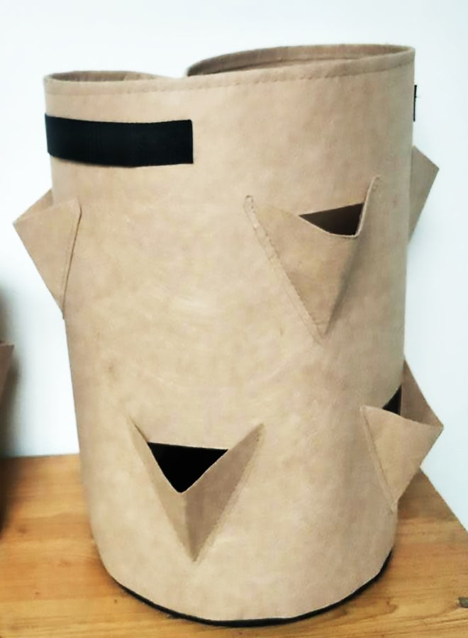 Multi-port  strawberry planting bag 3-port 6-port 8-port plant bag felt cloth fragrant grass bag color planting bag - Image 1