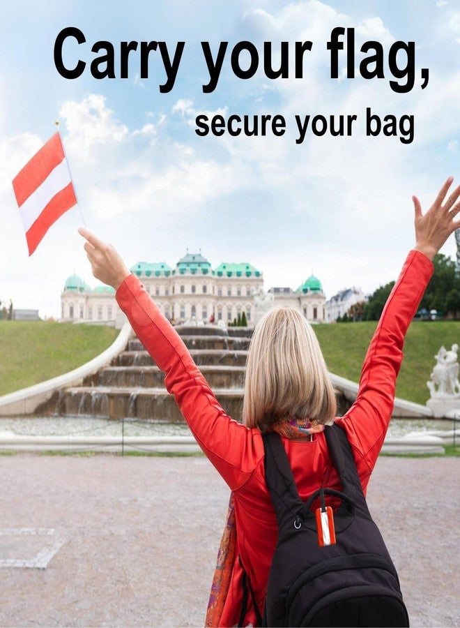 tag8 [Pack 2] tag8 Austria Flag Smart Luggage tag |Trendy Luggage tag ID Identification | Suitcase Tag | Fashionable Digital Name tag | Airline Compliant, SITA World Tracer Code Enabled | Gift idea - Image 3