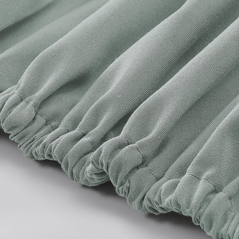 Modern Threads Soft Microfiber Solid Sheets - Luxurious Microfiber Bed Sheets - Includes Flat Sheet, Fitted Sheet with Deep Pockets, & Pillowcases Smoke Queen - Image 5