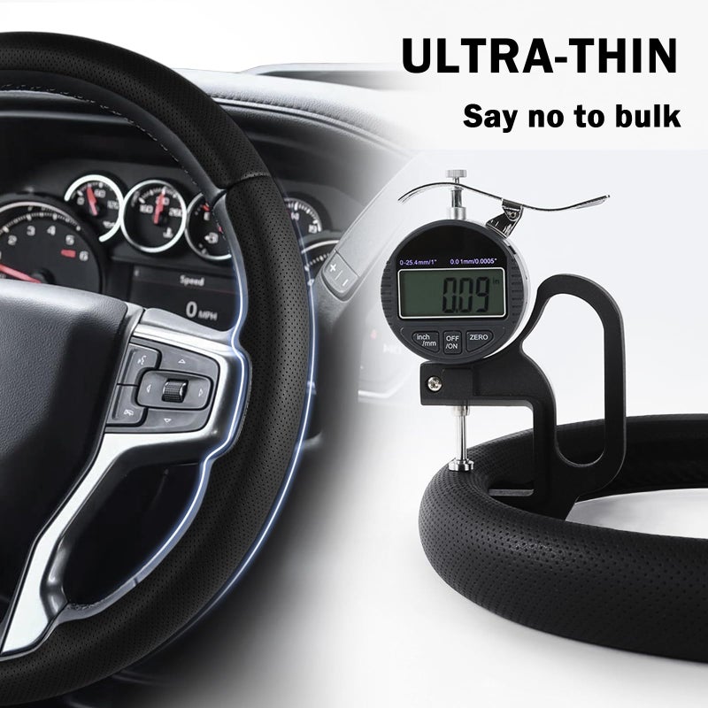 Aotoyou Steering Wheel Cover for Chevy Silverado 1500 2019-Present/ 2500 3500 2020-Present/Blazer 2019-Present (Gasoline Models)/ Suburban Tahoe 2021-2024, Car Steering Wheel Cover Accessories for Chevrolet - Image 5