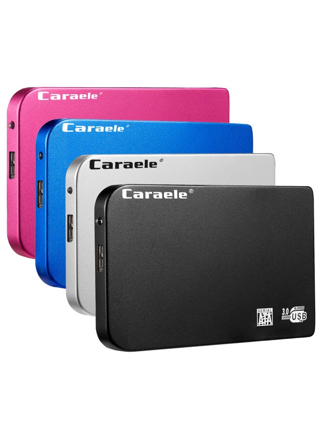 Caraele Mobile Hard Drive Usb3.0 500gb/1tb/2tb/4tb/8tb/16tb Digital Computer Storage Device High Speed Data Transfer-Capacity:500GB-Interface:Silver - Image 1