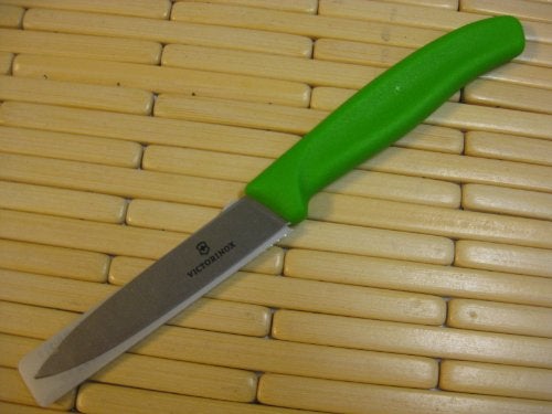 Victorinox 3.25 Inch Swiss Classic Paring Knife with Straight Edge, Spear Point, Green - Image 2