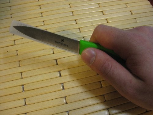 Victorinox 3.25 Inch Swiss Classic Paring Knife with Straight Edge, Spear Point, Green - Image 3