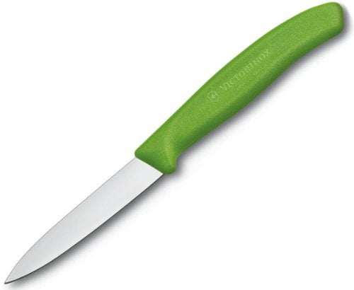 Victorinox 3.25 Inch Swiss Classic Paring Knife with Straight Edge, Spear Point, Green - Image 1