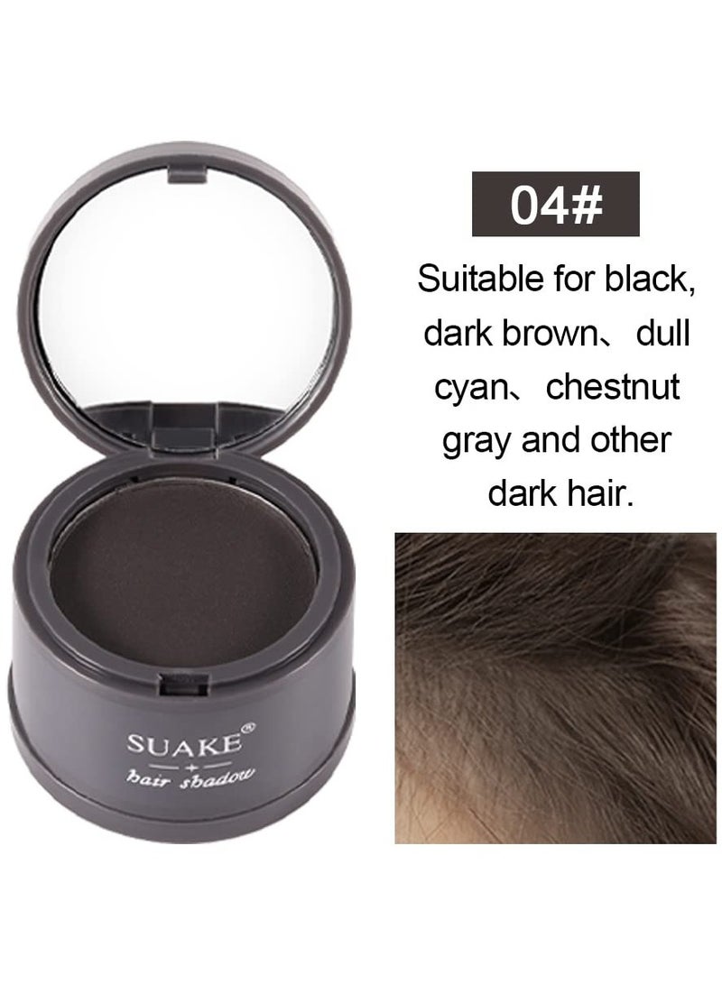 SUAKE Hair Shadow Powder with Puff Touch Instantly Natural Magical Quick Cover Hairline Powder Hair Root Dye Hair Root Concealer for Thinning Hair to Beautify Forehead Curves 4g - Image 2