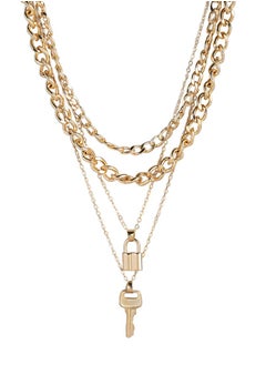 Just Peachy Just Peachy Set of 4 Gold-Plated Pendants with Chains– Elegant and Versatile Designs – High-Quality Durable Finish – Ideal for Mixing and Matching – Perfect for Everyday Wear  - Image 1