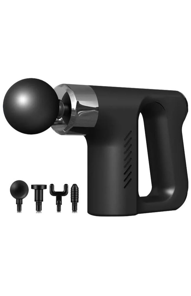 Triangle Fascia Massage Gun with 4 Replaceable Heads for Deep Tissue Muscle Therapy - Image 1