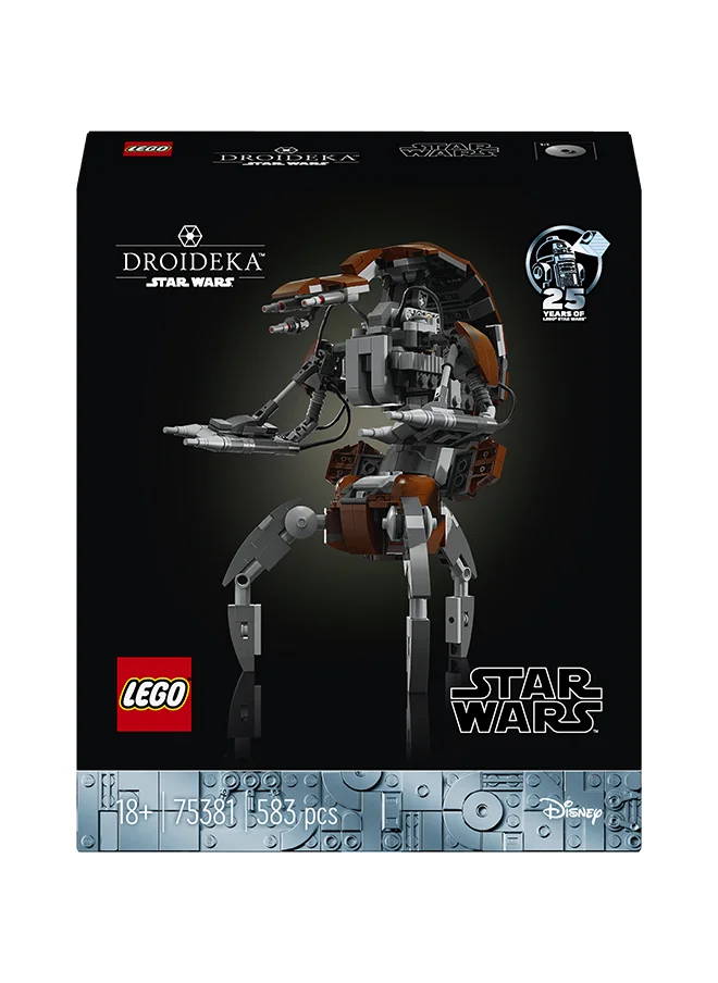 LEGO 75381 Star Wars Droideka Collectible Brick-Built Destroyer Droid Figure, Building Set For Display And Creative Play, Gift Idea For Adults And Any Fan Or Collector (583 Pieces)