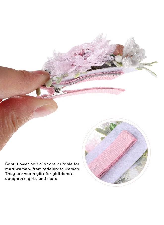 Beaupretty 9Pcs Flower Hair Clips Artificial Rose Hair Barrettes Floral Wedding Beach Party Decor Hair Accessories For Women Girls Kid  - Image 2