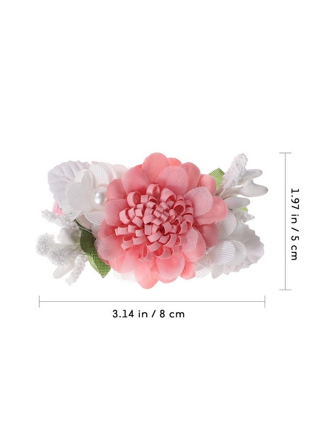 Beaupretty 9Pcs Flower Hair Clips Artificial Rose Hair Barrettes Floral Wedding Beach Party Decor Hair Accessories For Women Girls Kid  - Image 3