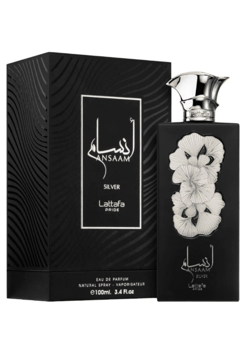 Lattafa عطر أنسام سيلفر برايد 100 مل - Image 3
