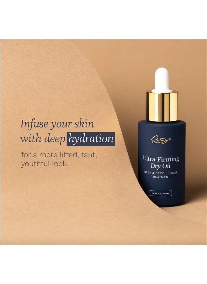 City Beauty - Ultra-Firming Dry Oil - Neck & Décolletage Treatment - Hydrate & Lift - Solution for Crepey Skin, Sagging, & Wrinkles - Non-Greasy Formula - Anti-Aging Cruelty-Free Skin Care - Image 1