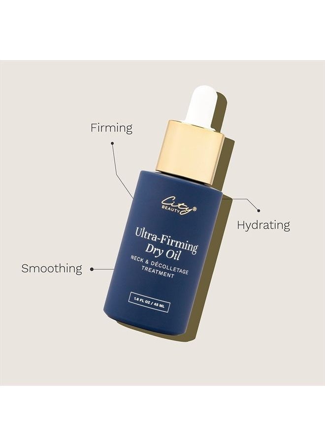 City Beauty - Ultra-Firming Dry Oil - Neck & Décolletage Treatment - Hydrate & Lift - Solution for Crepey Skin, Sagging, & Wrinkles - Non-Greasy Formula - Anti-Aging Cruelty-Free Skin Care - Image 1