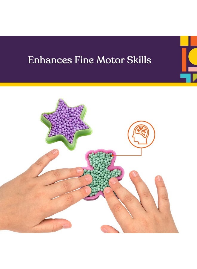 Special Supplies Fun Foam Modeling Foam Beads Play Kit, Children’S Educational Clay For Arts Crafts Kindergarten, Preschool Kids Toys Develop Creativity, Motor Skills (10-Pack)  - Image 3