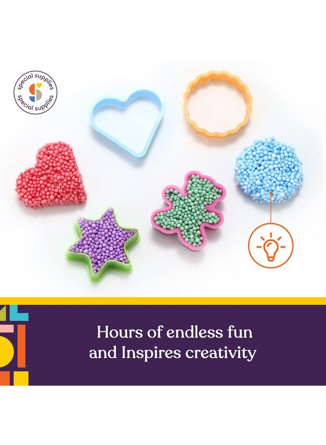 Special Supplies Fun Foam Modeling Foam Beads Play Kit, Children’S Educational Clay For Arts Crafts Kindergarten, Preschool Kids Toys Develop Creativity, Motor Skills (10-Pack)  - Image 5